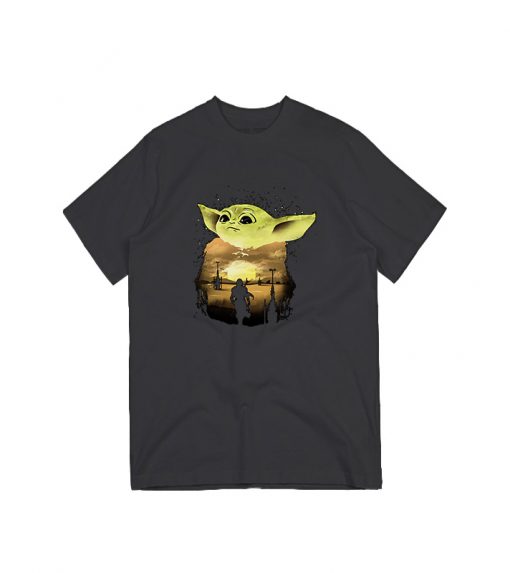 Baby Yoda Sunset T-Shirt