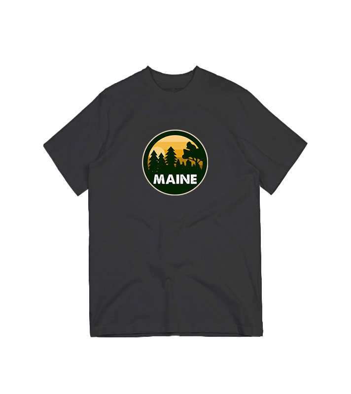 Maine Moosehead Lake Design T-Shirt For Man's And women's