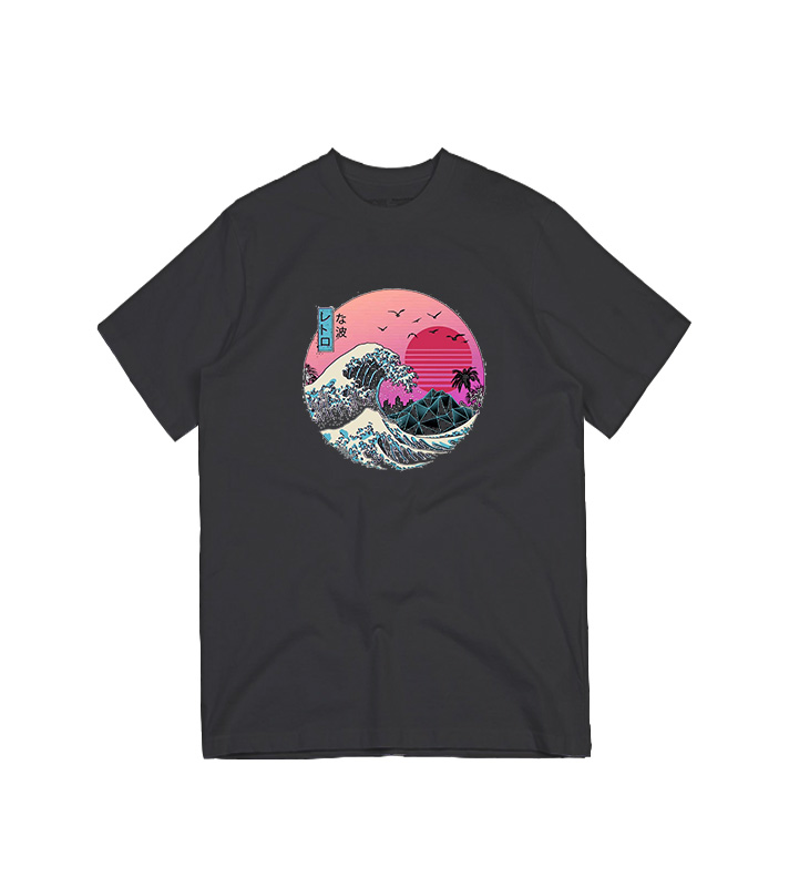 t shirt retro wave