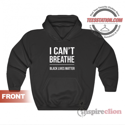 Bubba Wallace I Can't Breathe Black Lives Matter Hoodie