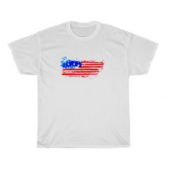 Usa Flag Logo T-Shirt