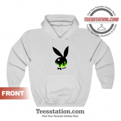 Green Flame Playboy Bunny Hoodie