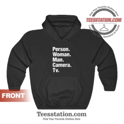 Person Woman Man Camera Tv Hoodie