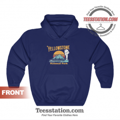 Vintage Yellowstone National Park Retro Camp Hoodie