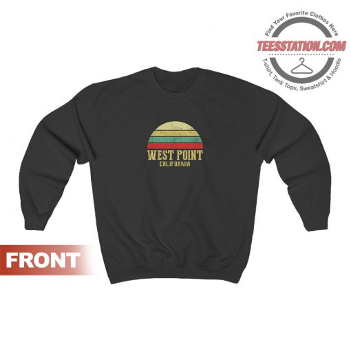 West Point California Vintage Retro Sunset Sweatshirt