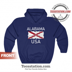 Alabama USA State Flag Hoodie