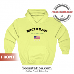 Michigan Great Lakes State America Hoodie Unisex