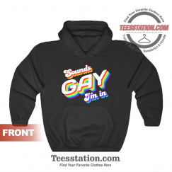 Sounds Gay I'm In Funny Rainbow Hoodie