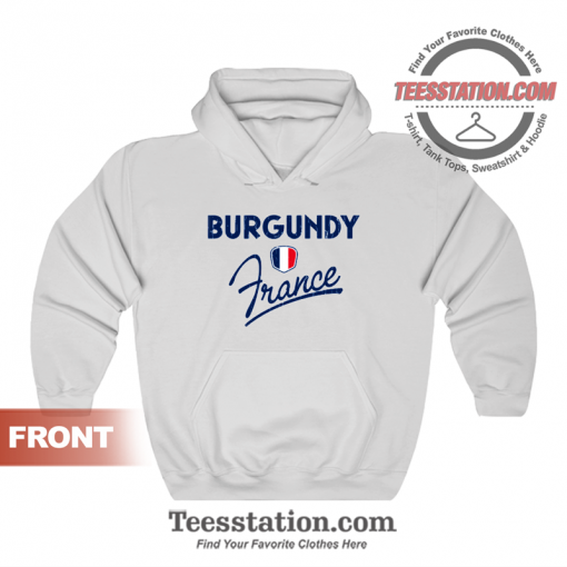 Burgundy Flag France Hoodie