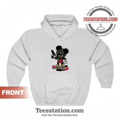 Gangsta Cartoon Mickey Mouse Hoodie Unisex