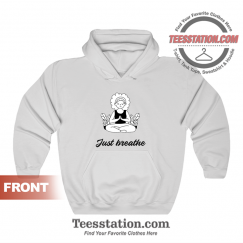 Just Breathe Yoga Girl Hoodie