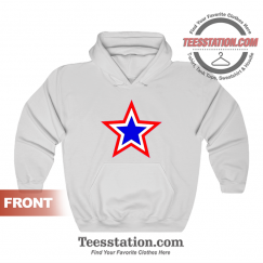 Red White And Blue Star Hoodie