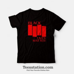 Black Lives Matter Black Flag Parody T-Shirt