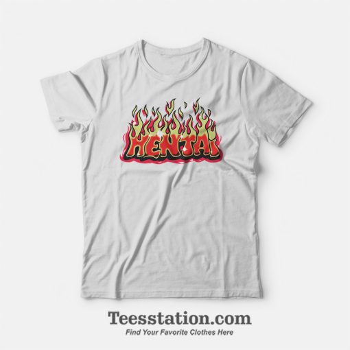 Hentai Graffiti Flames Anime Funny T-Shirt