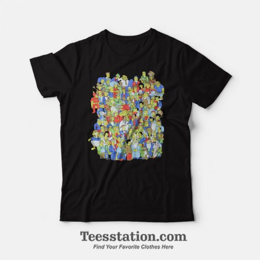 The Simpsons Full Cast Characters T-Shirt