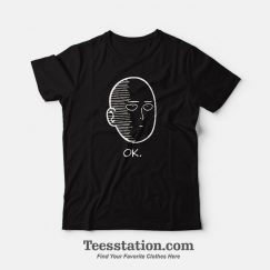 One Punch Man Saitama Ok Face T-Shirt