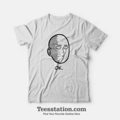 One Punch Man Saitama Ok Face T-Shirt