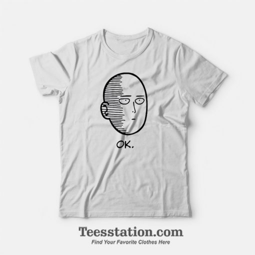 One Punch Man Saitama Ok Face T-Shirt