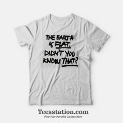 The Earth Is Flat Didn't You Know That T-Shirt Yoongi Flat Earther