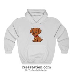 Chilling Brown Dog Hoodie