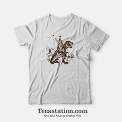 Jesus Riding Dinosaur T-Shirt