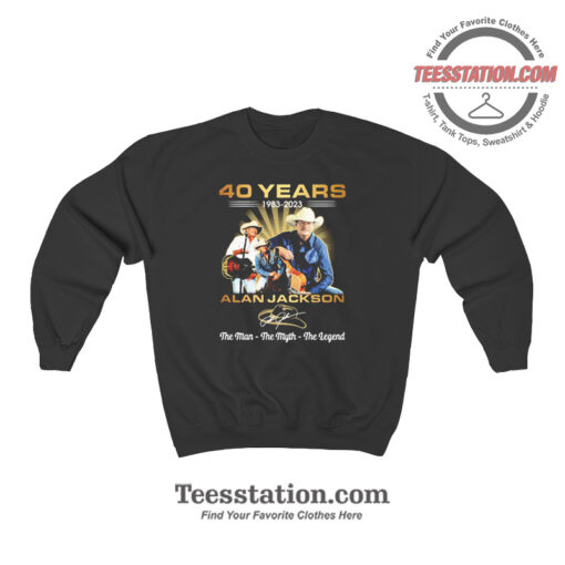 Alan Jackson 40 Years Vintage Sweatshirt