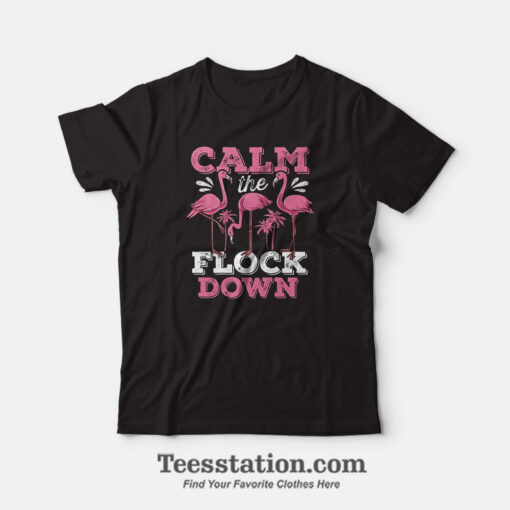 Flamingo Calm The Flock Down T-Shirt