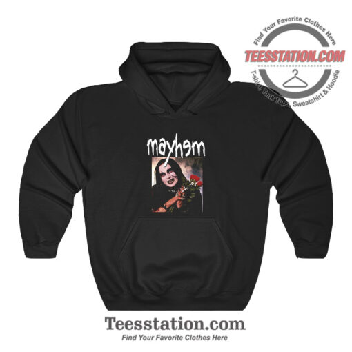 Mayhem Album Poster Parody Hoodie