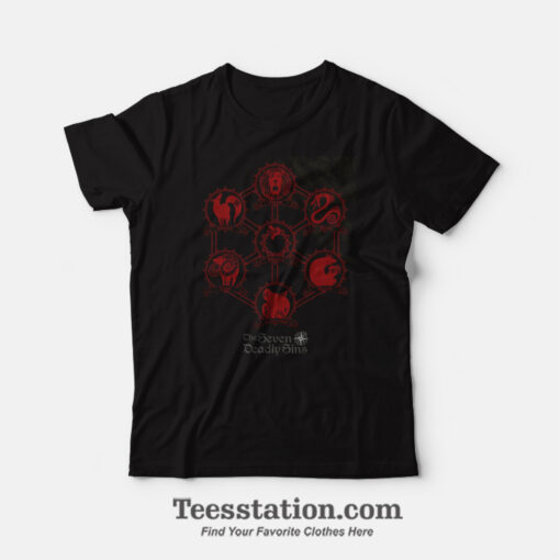 The Seven Deadly Sins Icons T-Shirt