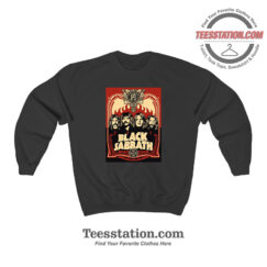 Black Sabbath Red Flames Poster Sweatshirt