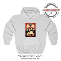 Black Sabbath Red Flames Poster Hoodie