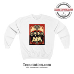 Black Sabbath Red Flames Poster Sweatshirt