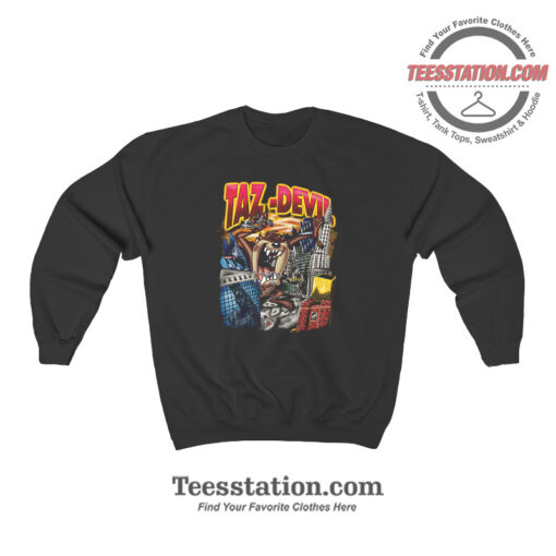 Taz Devil Oldschool Vintage Sweatshirt For Unisex