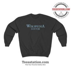 Wikipedia Editor Sweatshirt For Unisex