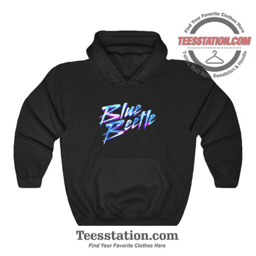 Justice League Blue Beetle Sign Hoodie