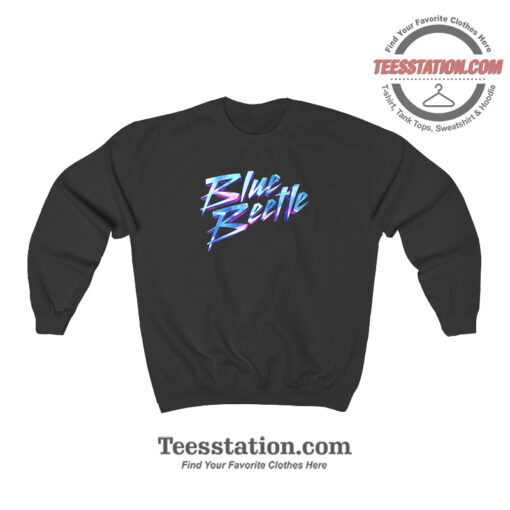 Justice League Blue Beetle Sign Sweatshirt