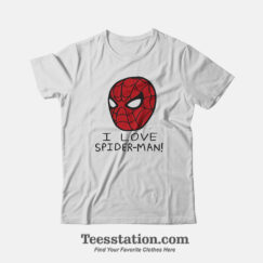 Marvel I Love Spiderman T-Shirt For Unisex