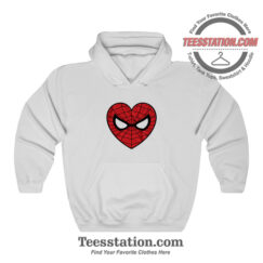 Marvel Spiderman Mask Love Sign Hoodie