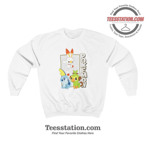 Pokemon Galar Region Starters Youth Sweatshirt