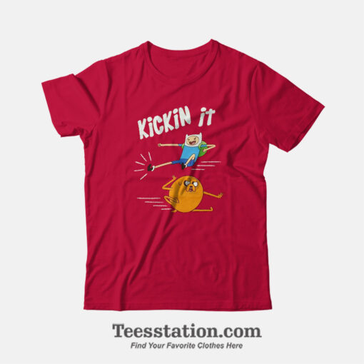 Adventure Time Kickin It Funny T-Shirt