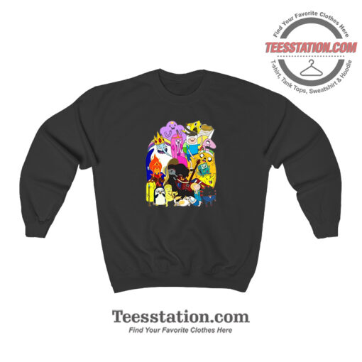 Adventure Time Finn And Friends Sweatshirt