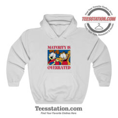 Garfield And Odie Maturity Is Overrated Funny Hoodie