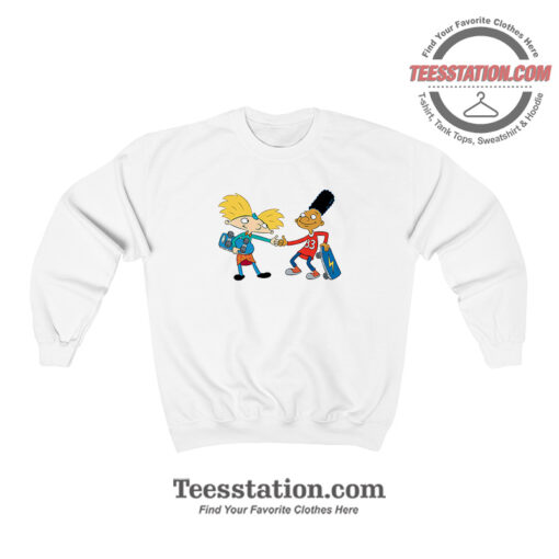 Hey Arnold And Gerald Play Skateboard Sweatshirt