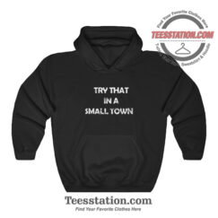 Jason Aldean Try That In A Small Town Parody Hoodie