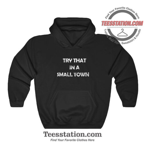 Jason Aldean Try That In A Small Town Parody Hoodie