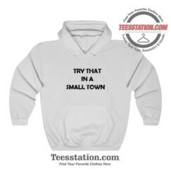 Jason Aldean Try That In A Small Town Parody Hoodie