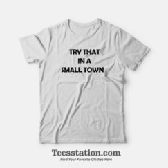 Jason Aldean Try That In A Small Town Parody T-Shirt