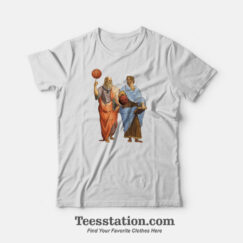 Plato And Aristotle In Epic Basketball T-Shirt